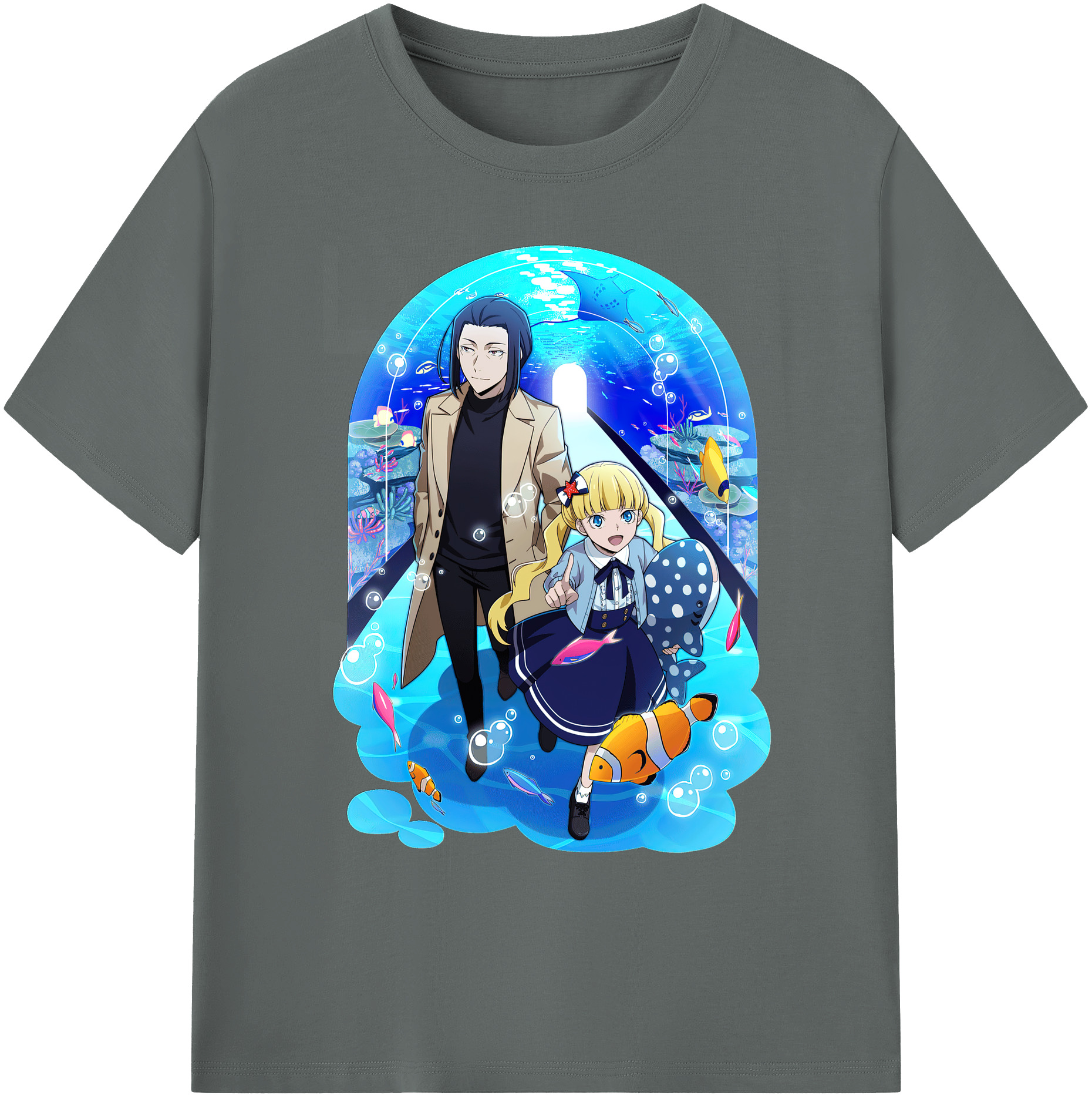 （画像用） 文豪ストレイドッグス Bungo Stray Dogs 綿100％ メンズ半袖Tシャツ｜肌触りやわらか＆通気性